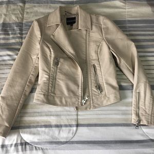 EXPRESS Tan Faux Leather Jacket